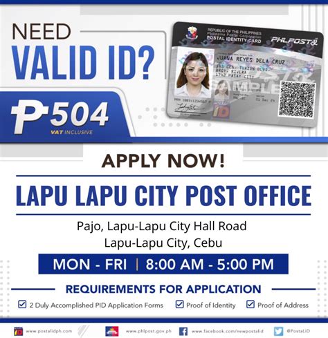 postal id lapu lapu city